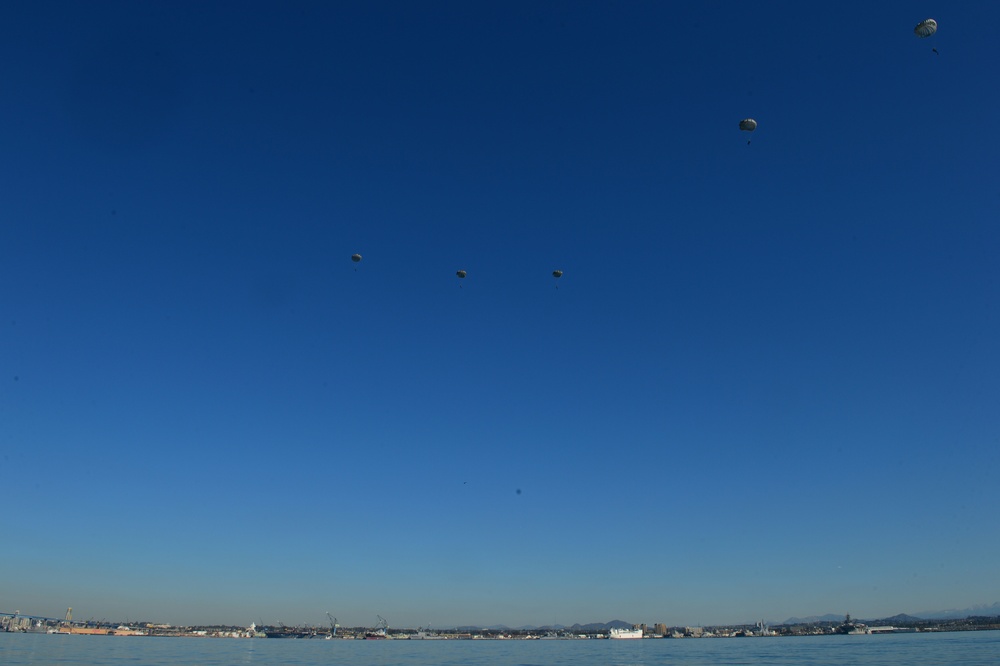 Explosive Ordnance Disposal water parachute