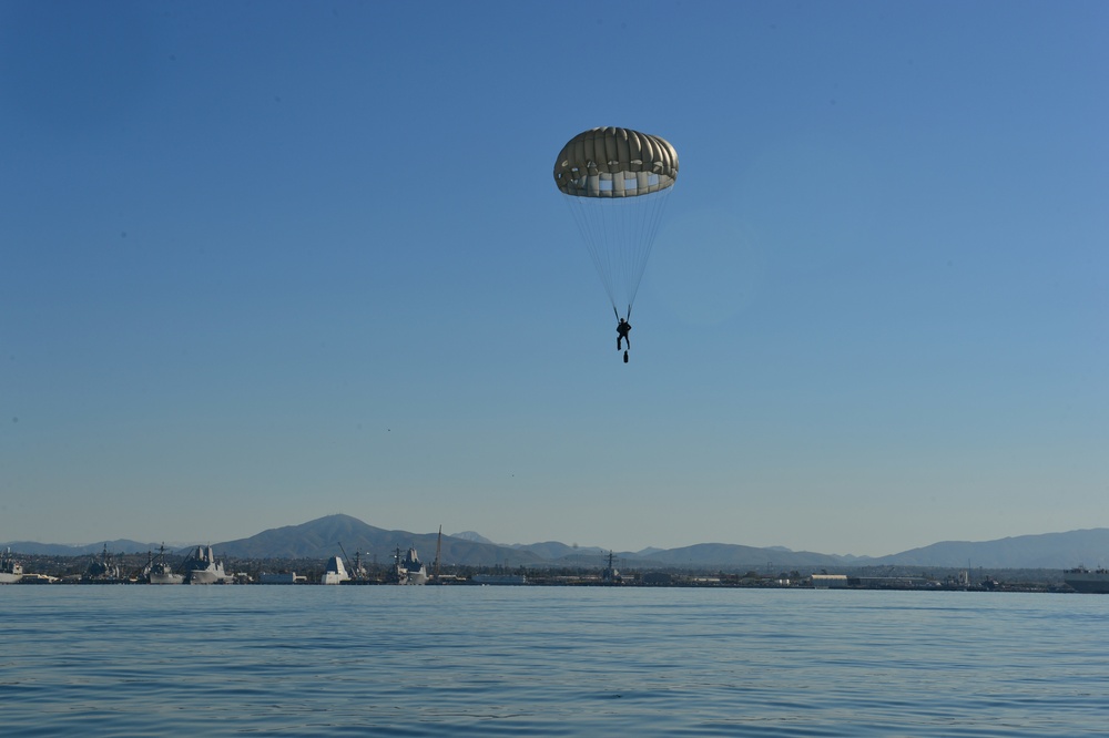 Explosive Ordnance Disposal water parachute