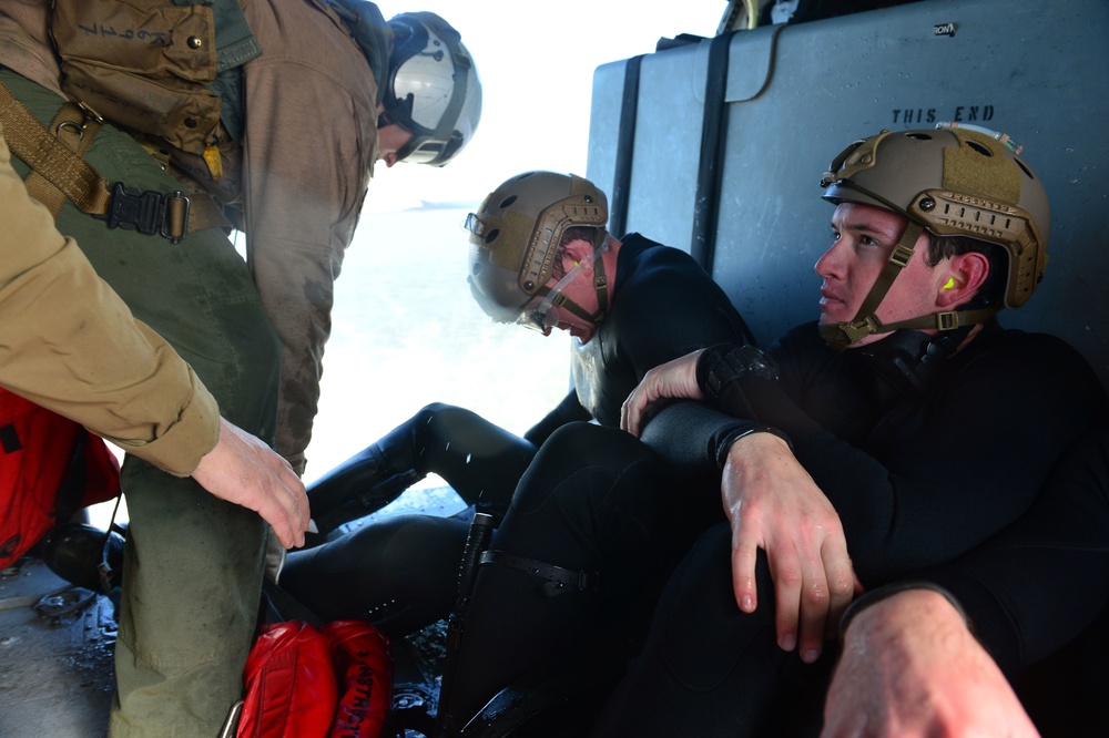Explosive Ordnance Disposal fast-roping