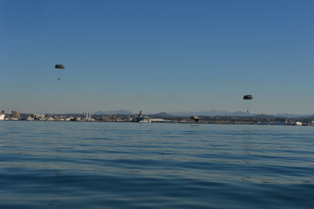 Explosive Ordnance Disposal water parachute
