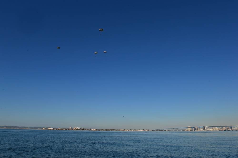 Explosive Ordnance Disposal water parachute
