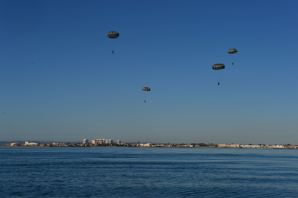 Explosive Ordnance Disposal water parachute