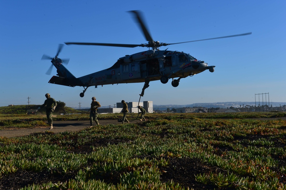 Explosive Ordnance Disposal fast-roping