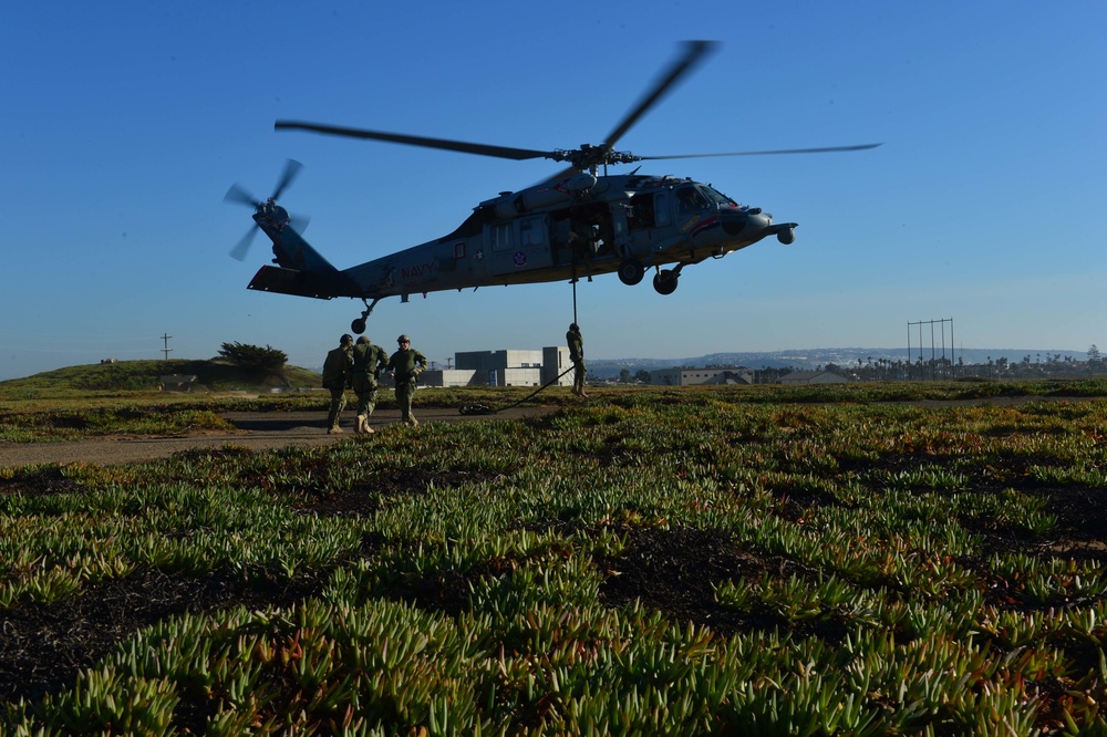 Explosive Ordnance Disposal fast-roping