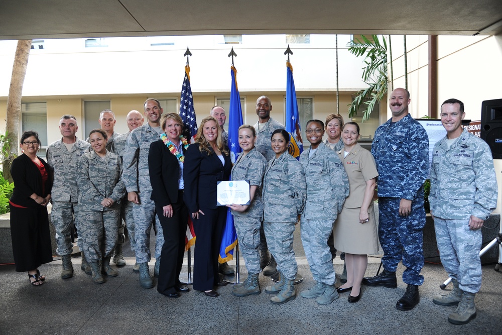 15th Wing recognized for suicide prevention efforts