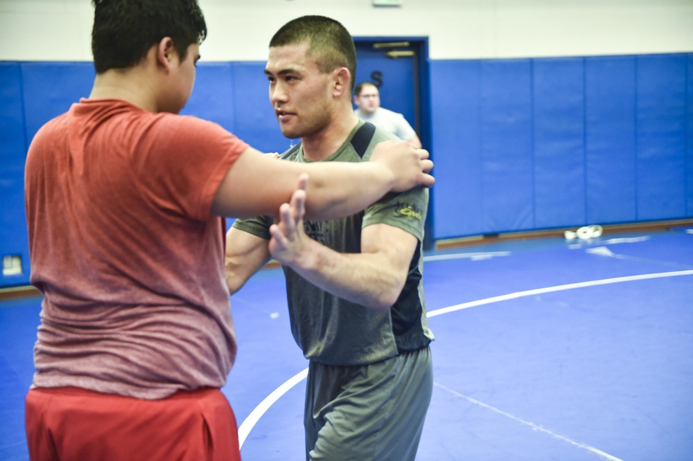 All-Navy wrestling clinic at Washington High School