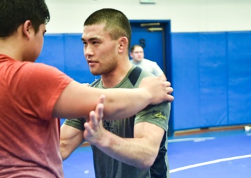 All-Navy wrestling clinic at Washington High School