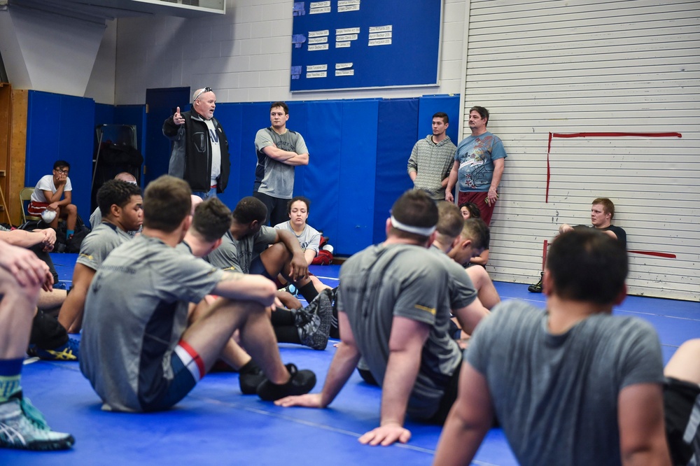 All-Navy wrestling clinic at Washington High School