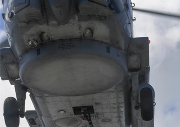 Sailors Practice for a Vertical Replenishment-at-Sea aboard USS Wayne E. Meyer (DDG 108)