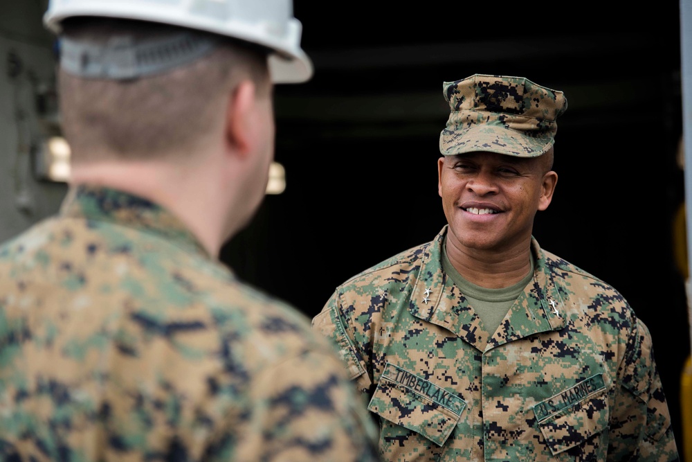 DVIDS - Images - Maj. Gen. Timberlake visits USS Green Bay [Image 1 of 7]