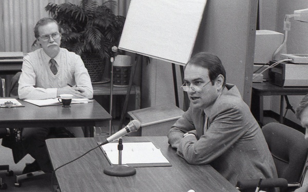 Admin. Woods at DSP conference