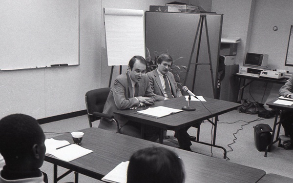 Admin. Woods at DSP conference