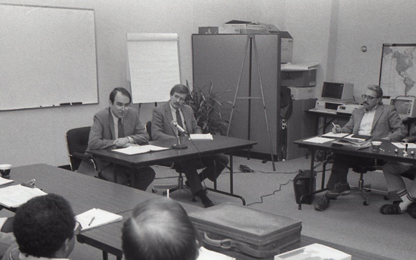 Admin. Woods at DSP conference