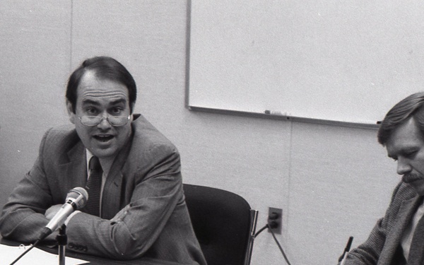 Admin. Woods at DSP conference