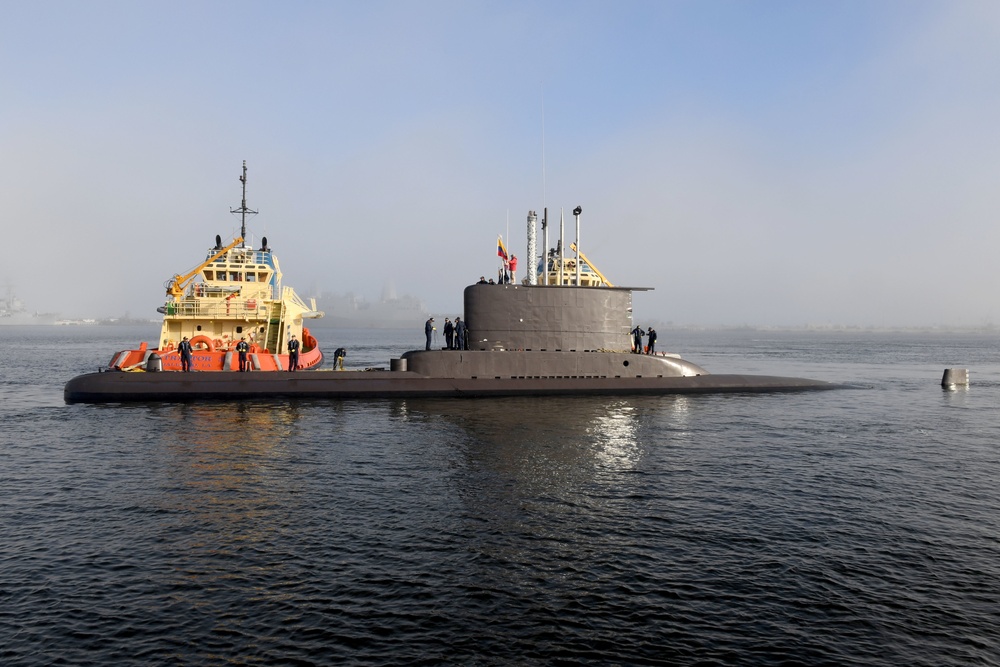 Colombian submarine visits NS Mayport