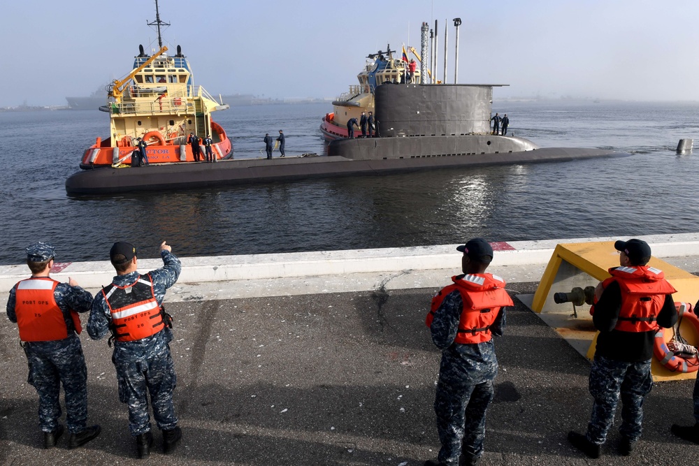Colombian submarine visits NS Mayport
