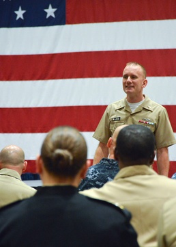 MCPON Giordano Visits NAVIFOR, Hosts Town Hall