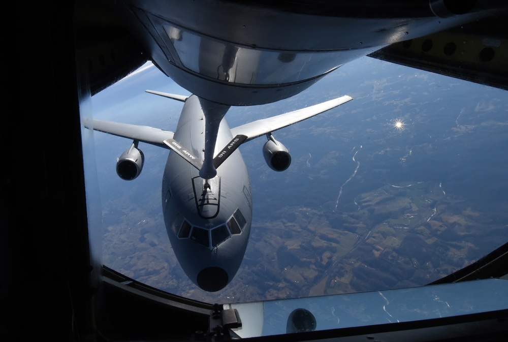 916th ARW refuels in route to new home