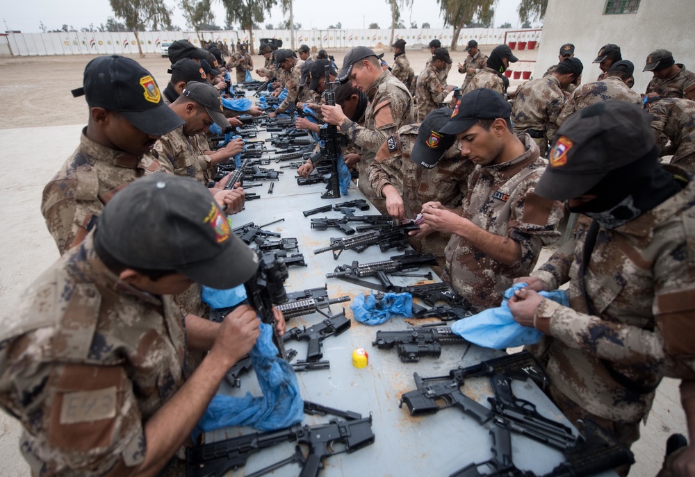 ICTS Trainees Perform Weapon Maintenance