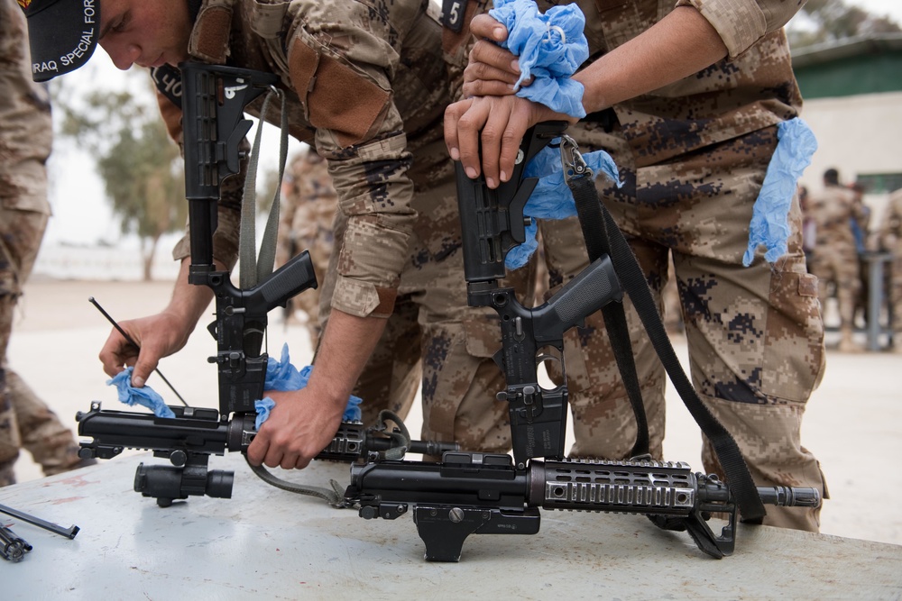 ICTS Trainees Perform Weapon Maintenance