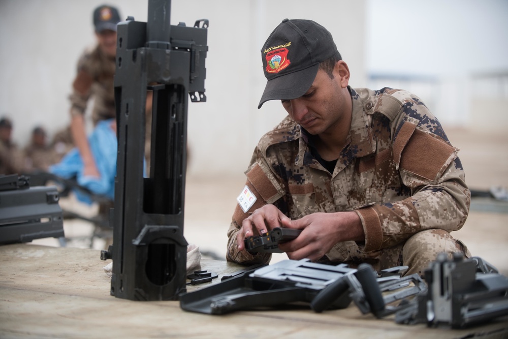 ICTS Trainees Perform Weapon Maintenance