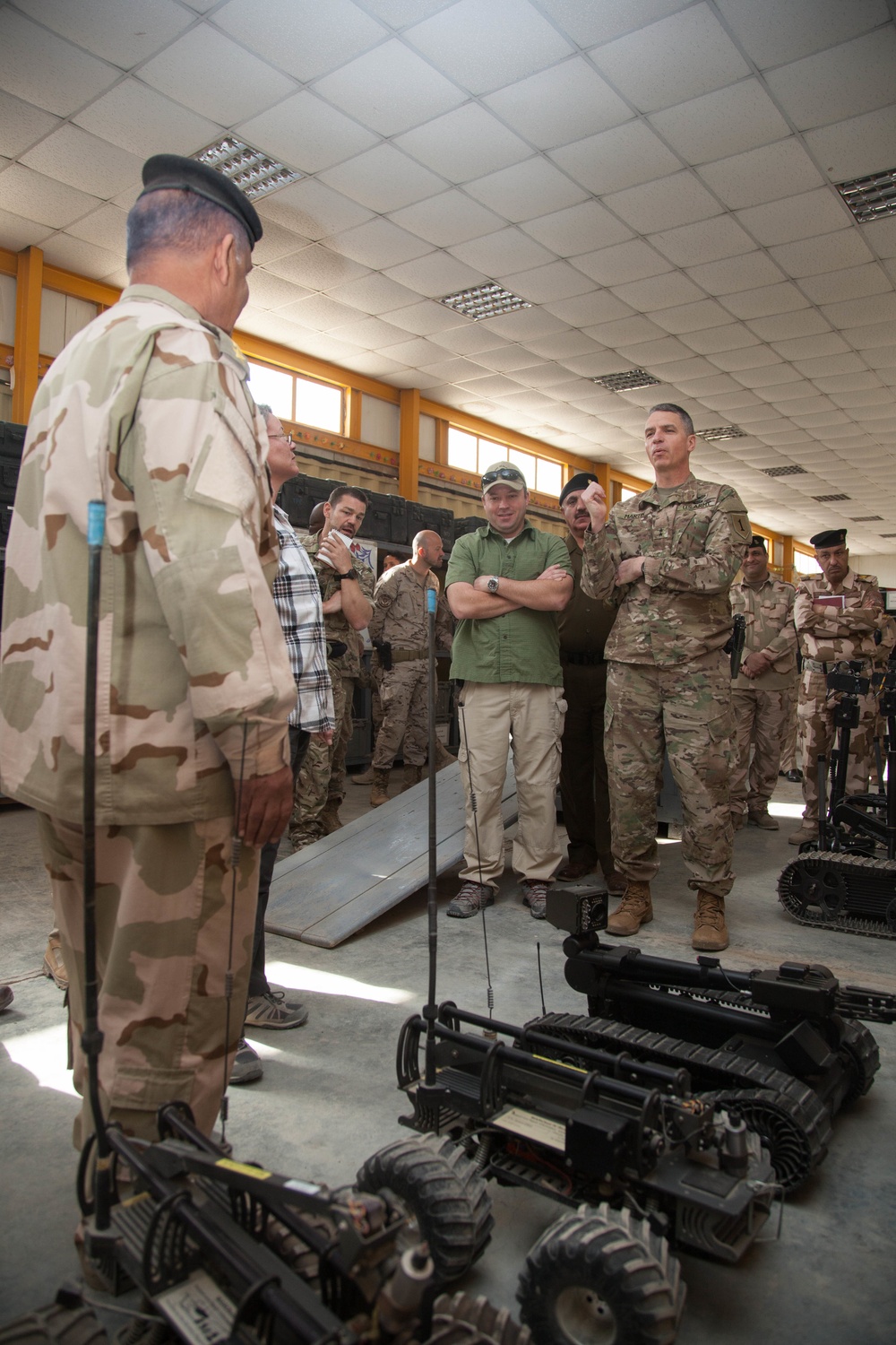 Major General Martin visits Besmaya