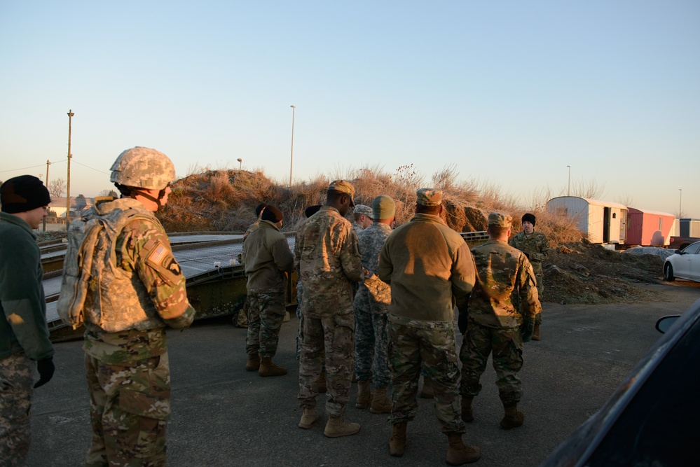 MP Teaches Signal Soldiers How to Search a Vehicle and an Individual