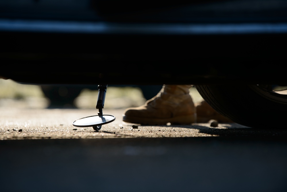 MP Teaches Signal Soldiers How to Search a Vehicle and an Individual