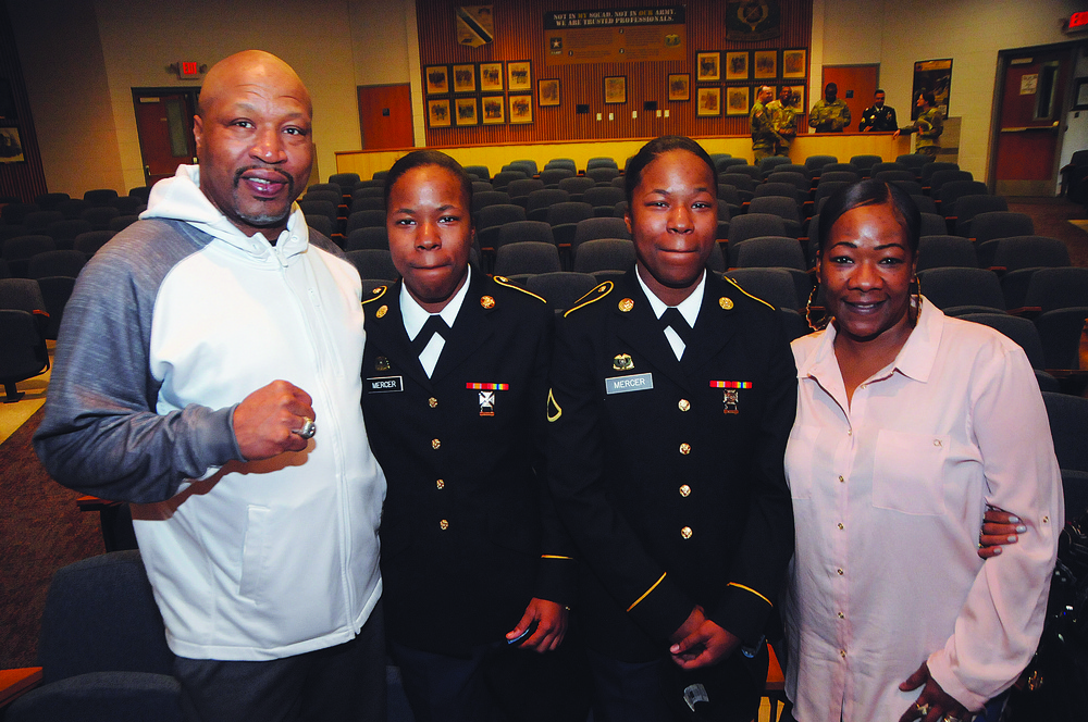 Former Soldier, gold medal boxer see daughters complete training at Quartermaster School
