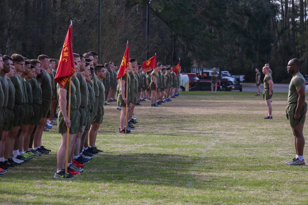 MALS-31 holds squadron run to say goodbye to MAG-31 CO