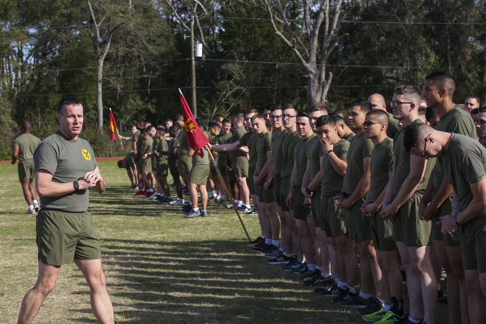 MALS-31 holds squadron run to say goodbye to MAG-31 CO