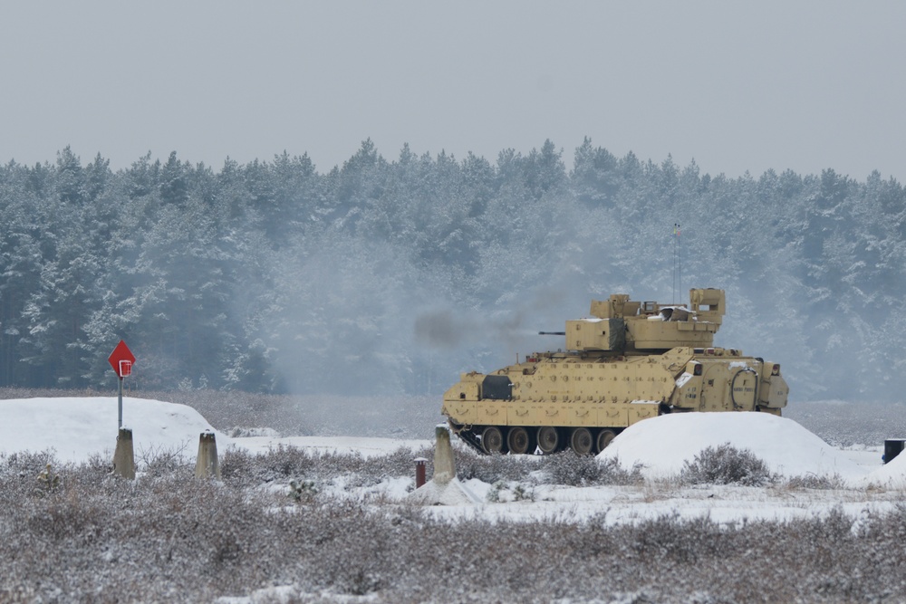 1-8IN, 4ID Bradley Live Fire Training