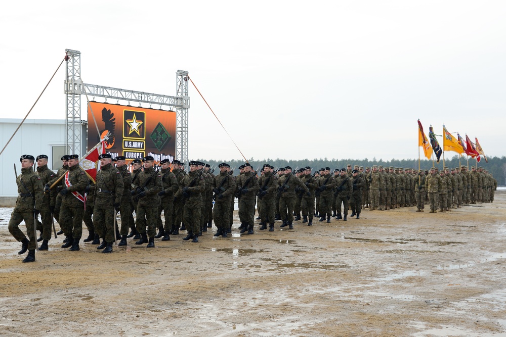Welcome Ceremony in Zagan, Poland