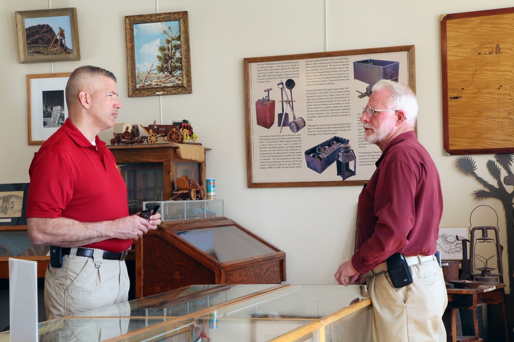 Combat Center leadership tour Old Schoolhouse Museum