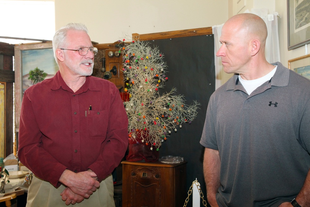 Combat Center leadership tour Old Schoolhouse Museum