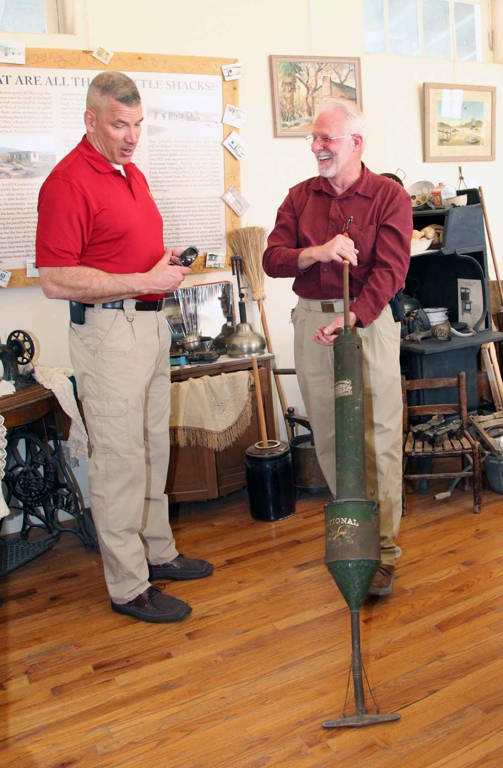 Combat Center leadership tour Old Schoolhouse Museum