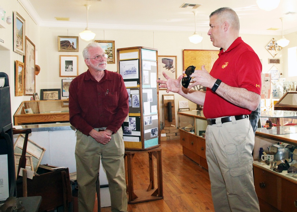Combat Center leadership tour Old Schoolhouse Museum