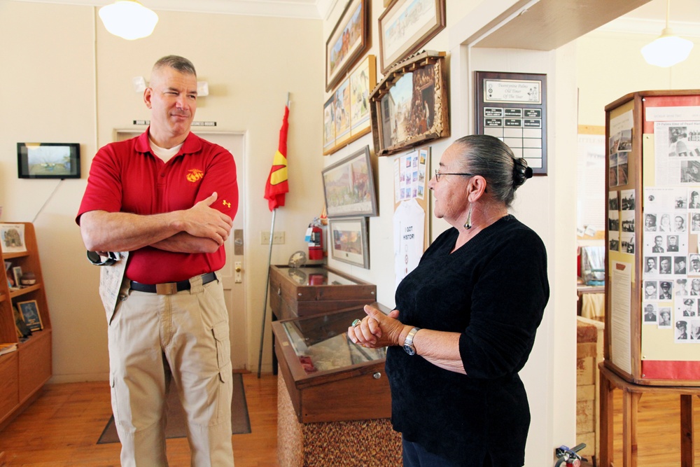 Combat Center leadership tour Old Schoolhouse Museum
