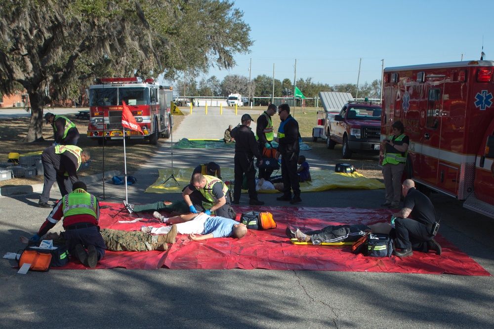 Parris Island tests emergency response with active shooter exercise