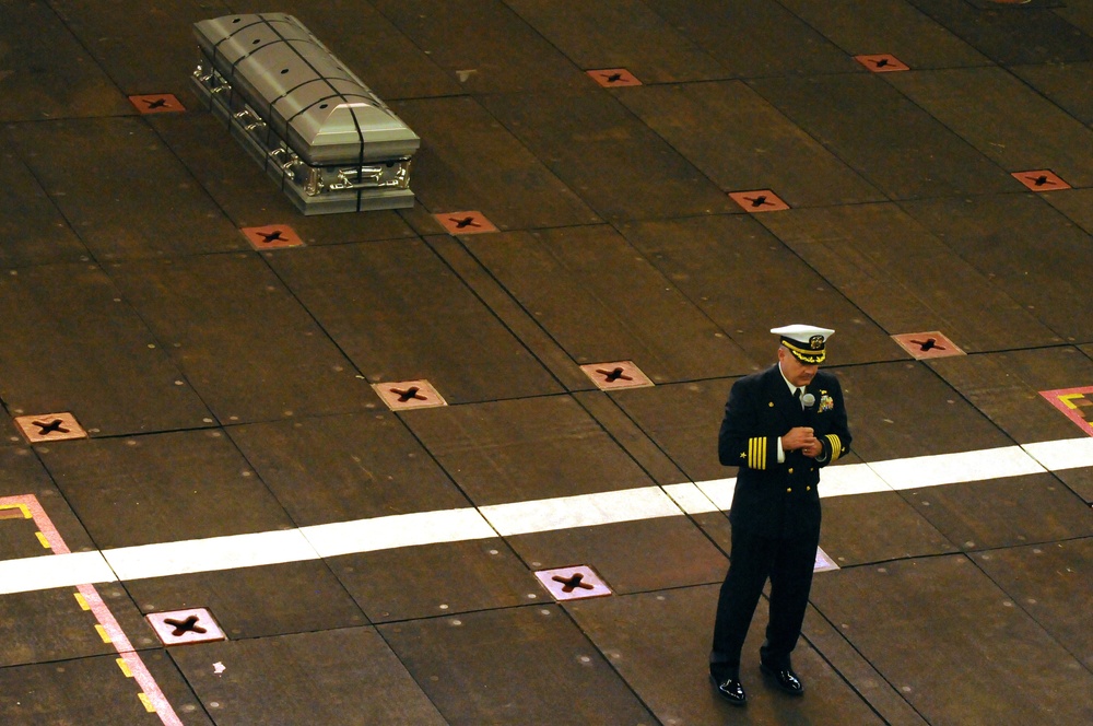 USS Makin Island Burial At Sea