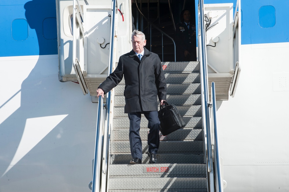Secretary of Defense arrives in Japan