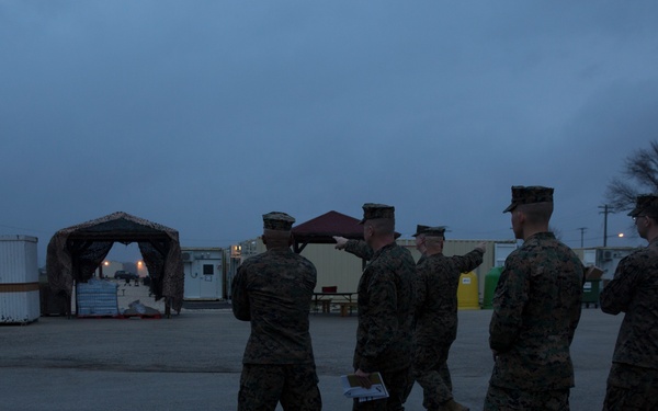 One-star general visits SPMAGTF-CR-AF Marines
