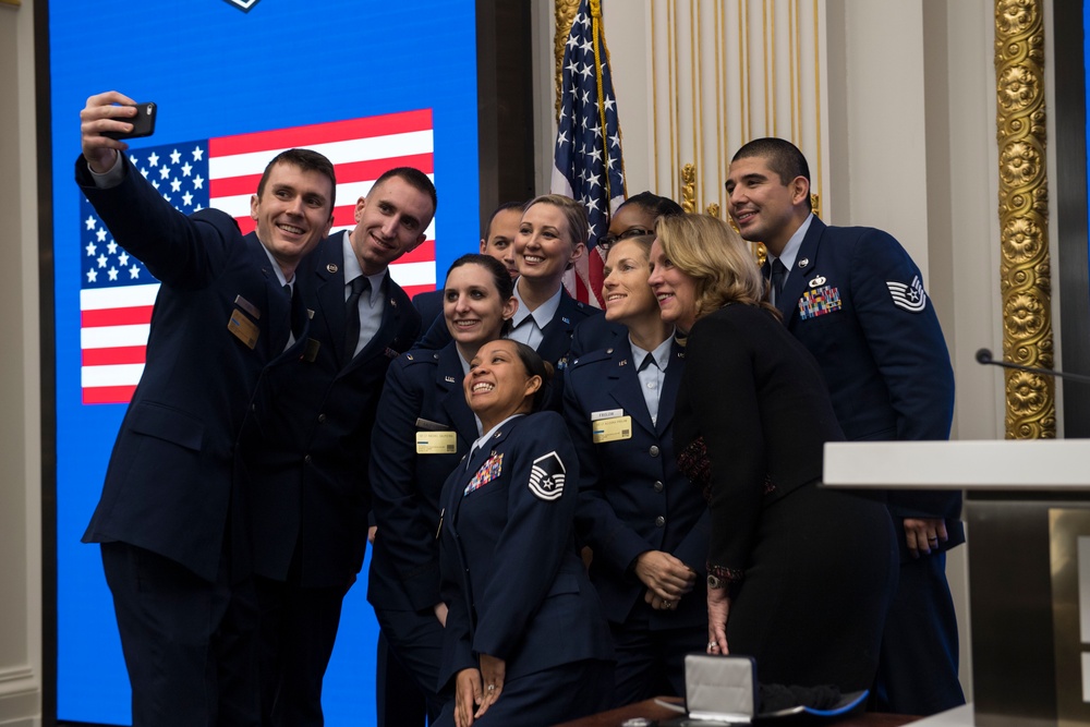 SECAF rings the bell