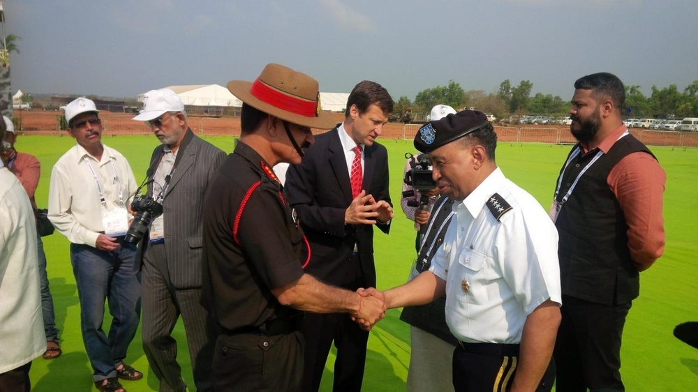 Gen. Dennis L. Via meets with Indian army chief of staff Gen. Dalbir Singh