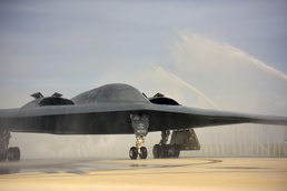 B-2 Spirits complete deployment, joint and combined training missions with B-1s, F-22s and Australian allies