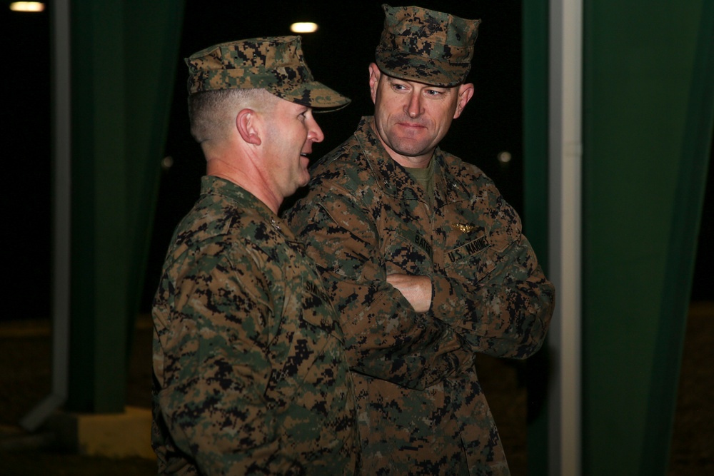 Marines observe an Initial Strength Test