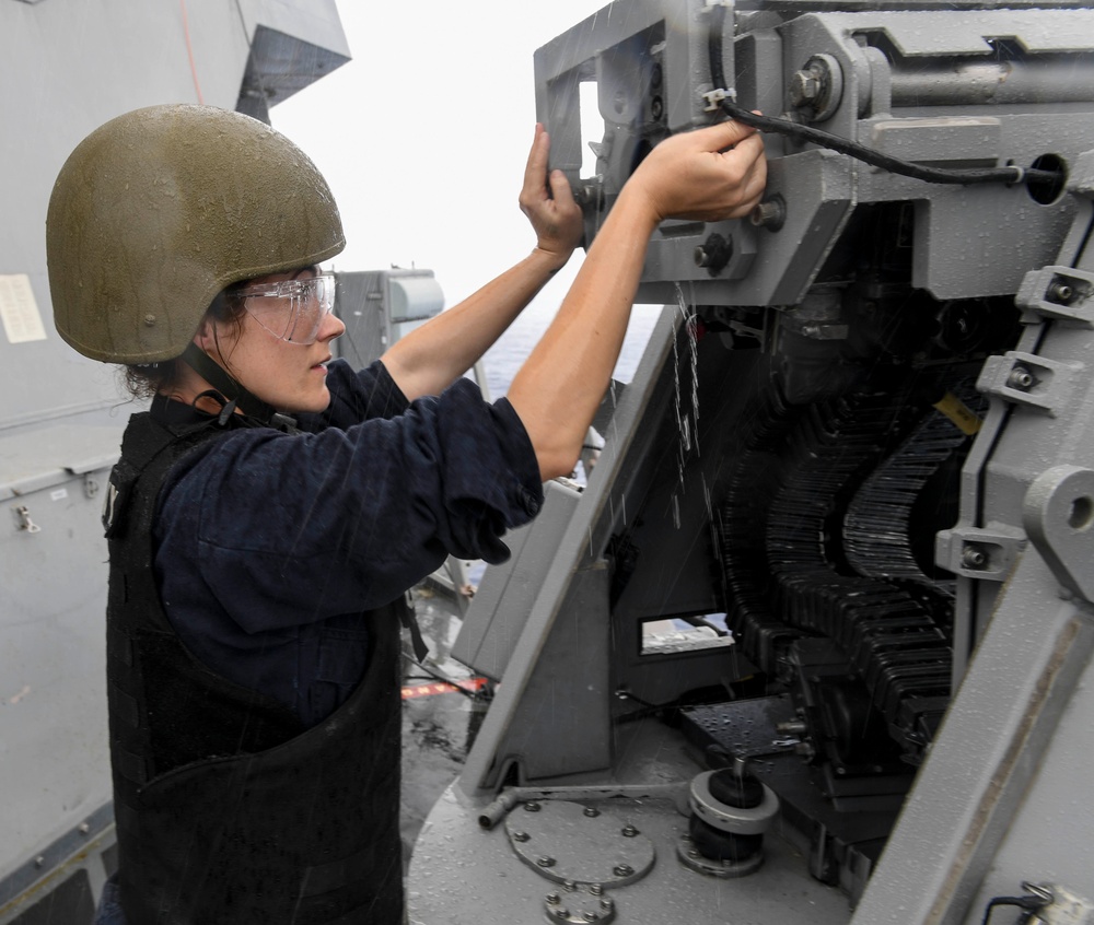 25mm Live-Fire Gun Shoot Aboard USS Wayne E. Meyer (DDG 108)
