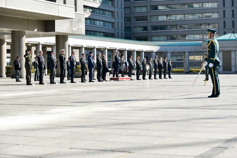 SD attends Japan MoD honor guard ceremony