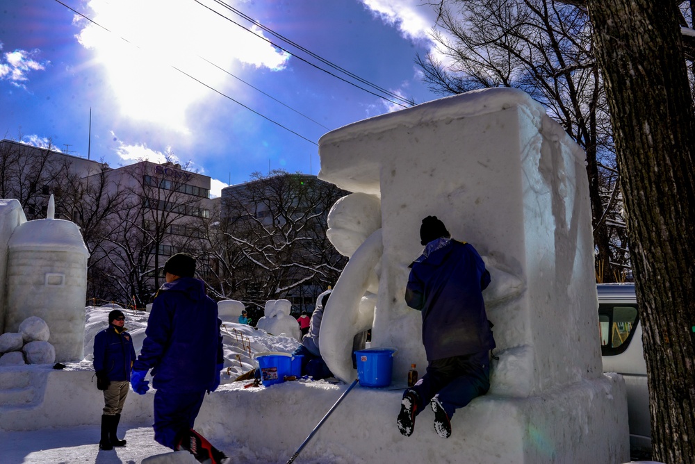 The 2017 Misawa Navy Sapporo Snow Festival Team