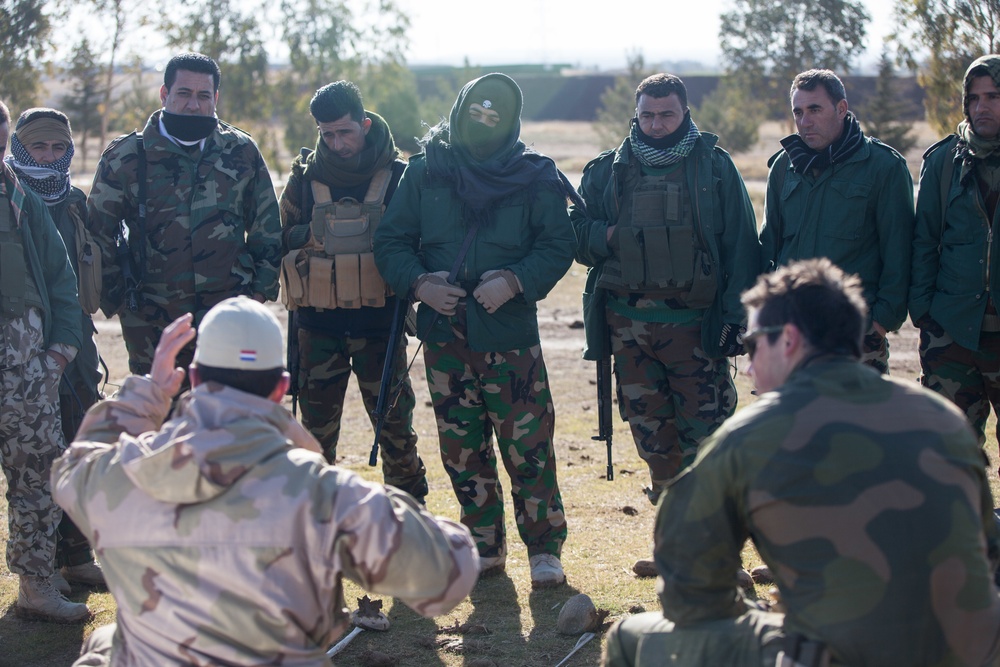 Dutch and Norwegians train Peshmerga soldiers